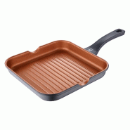 San Ignacio - Poêle grill antiadhésive Ø28cm Bronze - aluminium Q4577