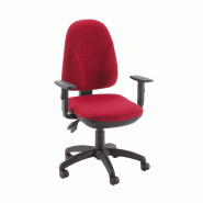 Siège bureau Opérative Ergo synchrone en tissu rouge