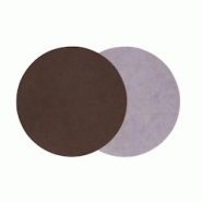 Stil Casa, set de 12 sous-plat bicolores, polyuréthane cousu, Ø 20 cm, finition dollar couleur marron/rose. - STP20D-BWC Stil Casa, set de 12 sous-plat bicolores, polyuréthane cousu, Ø 20 cm, finition dollar couleur marron/rose. - STP20D-BWC