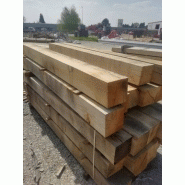 Traverse paysagère chêne 15 x15 ou 20 x 20 cm - longueur 2.40 à 4 mètres