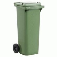 BAC DE COLLECTE ROULANTS PLASTIQUE 140L VERT/VERT