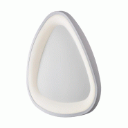 BeLight Anna Plafonnier Triangulaire En Métal Et Aluminium Laqué Blanc Avec Led Intégrée H.7 D.50 Bl249-P50T - blanc 8057724581287