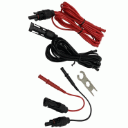 Jeu de cordons rouge et noir MC4 - CHAUVIN ARNOUX pour installations photovoltaïques IP68