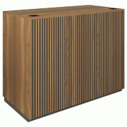 Comptoir Vertigo T01 MDF noir et olivier 120x60x93cm