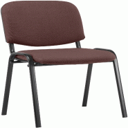 Décoshop26 - Chaise visiteur empilable zone d'attente en tissu marron piètement à 4 pieds en métal noir 10_0008565 - 3000266722316 Décoshop26 - Chaise visiteur empilable zone d'attente en tissu marron piètement à 4 pieds en métal noir 10_0008565 - 3000266722316