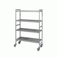 FERMOD Rayonnage mobile clayettes polymère 6611 Fermostock Longueur 777 mm- 4 niveaux-profondeur 560 mm - 3617800296518