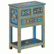 Helloshop26 - Buffet bahut commode armoire meuble de rangement organisateur cuisine salle de séjour salon turquoise 55 x 30 x 76 cm 02_0036562 - 3000