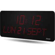 Horloge LED Style II 10 Date, alimentation 230V, indépendante, LED rouge - BODET