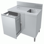 ITALCONCEPT L2G Meuble Combine Lm / Poubelle + Dosseret 150X50Mm 850 x 1200 x 800 mm - 3616350083173