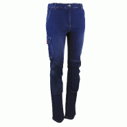 LMA WORKWEAR 1880 Jean de travail stretch Femme FLEXION - DENIM M - FR(42) - Taille unique bleu textile 3473832711647
