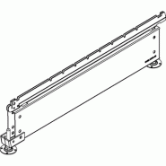 Pied S50 - Longueur 570mm - 2 Vérins - Pour Montant 60x30mm ou 80x30mm - Couleur Crème - Matière Acier