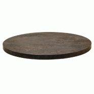 Plateau rond de table d'intérieur Tavola Ø60cm stratifié caldéra