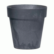 Prosperplast - Pot CUBE BETON EFFECT 2,2 L - 17x17x15 cm, anthracite - gris plastique polypropylène ZA3141