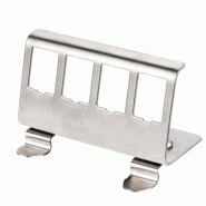 ROLINE Adaptateur pour rail DIN, vide, pour 4 Keystones_0