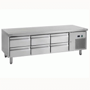 Soubassement réfrigéré 6 tiroirs GN 1/1 - 255 L | 1795x700x650 mm | L2g - 6D-U-GN3100TN