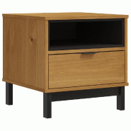 Table d'appoint FLAM 50x50x50 cm bois de pin massif Modèle Orion Urbain - 357823