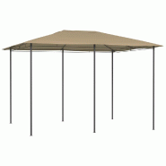 VidaXL Belvédère 3x4x2,6 m Taupe 160 g/m² Modèle Atlas Essence - marron 313615