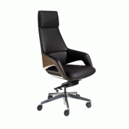 AC ANGEL CERDA Angel Cerdá Fauteuil de bureau pivotant en similicuir noir 4210C 67 x 69 x 121 - noir fourrure 8435631043881