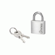 Cadenas à clé, alu, 30mm, anse acier cémenté nickelé, 2 clés - SP - gris 3150268241305 Cadenas à clé, alu, 30mm, anse acier cémenté nickelé, 2 clés - SP - gris 3150268241305