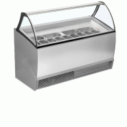Congélateur vitré de glace BERMUDA RV13 (395 / 325) Gris TEFCOLD