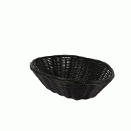CREAPAK Plastic noir ovale 24,5x18x6,5cm lot de 20 - noir plastique polypropylène COY-49988