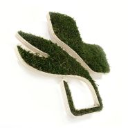 Croix de pharmacie végétale - Vert naturel, Herbe synthétique pour l'intérieur et l'extérieur, Style 1