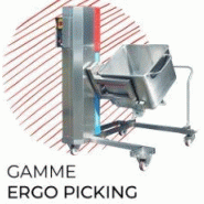 Elevateur inclineur mobile de bac alimentaire euro - ergo picking