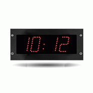 Horloge LED Style II 7, encastrable, alimentation 230V, AFNOR, LED rouge - BODET