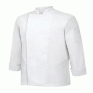 METRO PROFESSIONAL Veste de cuisine pour hommes, manches longues, taille S, blanc - S blanc multi-matériau 204480