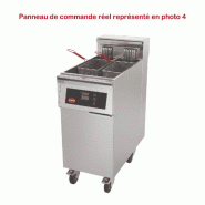 MIRROR Friteuse électrique haut rendement - Thermostat électronique - 1 cuve simple - 22 L - 22kW - Avec filtration - 400x800x1015 XMART-RCP3T122 -