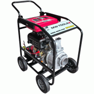 Pompe à eau 4 haut débit - 96 000 L/h - Moteur thermique diesel 10 ch - Hauteur de refoulement 31 m - Démarrage électrique MW Tools WP9400D