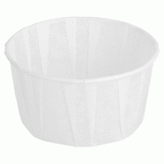 Pot en papier ingraissable 120 ml blanc Ø7,7x4,2cm - par 250