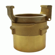 Raccord symétrique Guillemin avec verrou BSP femelle - Bronze - Dimension DN 40 - Filetage G 1