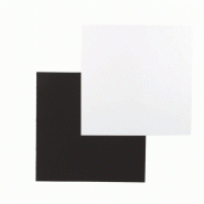 Support à gâteau fond carton carré blanc perlé /noir 20x20 cm- par 50