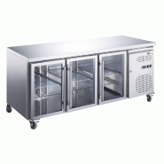 Table réfrigérée positive gn 1/1 3 portes vitrées température +2/+8°c - PAA3PV