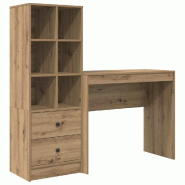 VidaXL Bureau avec tiroir 2 pcs Chêne artisanal Modèle Titan Évasion Pro - 3337328