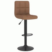 VidaXL Tabouret De Bar Marron Tissu - 334275 VidaXL Tabouret De Bar Marron Tissu - 334275