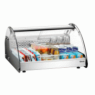 Vitrine réfrigérée à poser 105 L - acier inoxydable, commande électronique et décongélation automatique Vitrine réfrigérée à poser 105 L - acier inoxydable, commande électronique et décongélation automatique