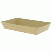 Corbeille carton rectangle Kraft 33x20 - Corbeille carton rectangle Kraft 33x20 -