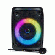 Enceinte Active sur Batterie rechargeable PARTY PARTYBTHPS - avec Bluetooth USB SD, Effet Lumineux à LED - 30W - Micro Karaoké - 3666638040565 Enceinte Active sur Batterie rechargeable PARTY PARTYBTHPS - avec Bluetooth USB SD, Effet Lumineux à LED - 30W - Micro Karaoké - 3666638040565