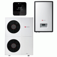 Ensemble Pompe à chaleur Air / Eau Monobloc GeniaAir Max 12 Monophasé et Module hydraulique mural + MiPro Sense radio - Saunier Duval - SAUAIRMAX12ECSM_0