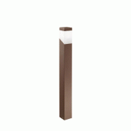 Gea Luce Borne D'Extérieur Ges621 En Aluminium Finition Rouille Avec Diffuseur Opale, Raccord E27 Ip44 - Gealuce - marron GES621