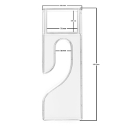 Grand diviseur de taille à insertion - transparent, pratique et élégant pour prêt-à-porter et stocks de costumes Grand diviseur de taille à insertion - transparent, pratique et élégant pour prêt-à-porter et stocks de costumes