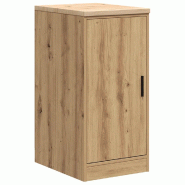 Helloshop26 - Armoire de rangement en bois 40 x 51 x 85 cm espace de stockage robuste garage style chêne artisanal 02_0051369 - Bois massif 300023687