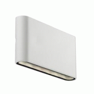 Nordlux Applique murale KINVER 18 Aluminium Blanc, H.9 - IP54 - LED Module / Extérieur - blanc 5701581342781