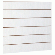 Panneau rainuré R20 L120xP120cm épaisseur 18mm - bois blanchi
