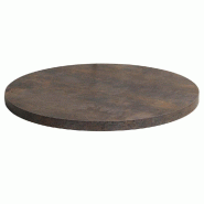 Plateau rond de table d'intérieur Tavola  Ø60 cm stratifié Underground Rouille