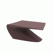 Table basse design in & out WING - grenat