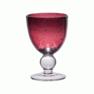 Verre à pied 28 cl artisan bullé violet x6 - Rond Verre Table Passion 8.8x8.8 cm - violet verre 3106233020789 Verre à pied 28 cl artisan bullé violet x6 - Rond Verre Table Passion 8.8x8.8 cm - violet verre 3106233020789