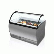 Vitrine congélateur de crème glacée gris - 1418x978x1450 mm - marqu... - PISABELLA 10LX_0